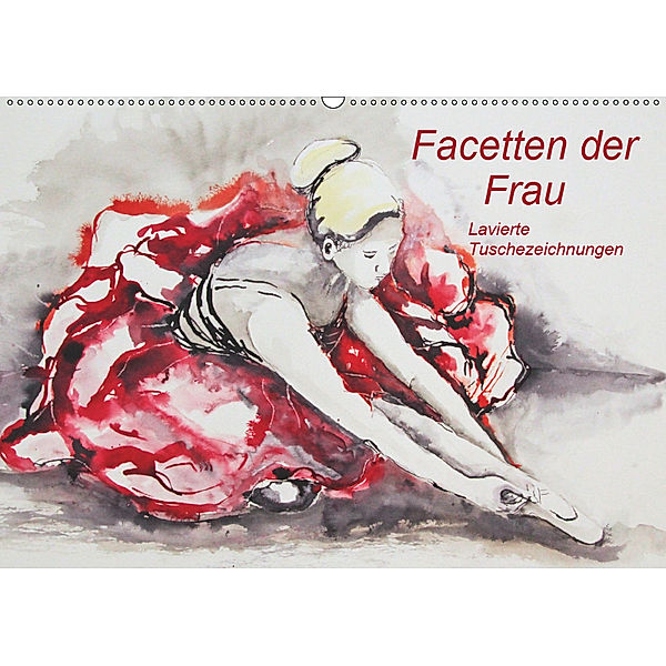 Facetten der Frau - Lavierte Tuschezeichnungen (Wandkalender 2019 DIN A2 quer), Sigrid Harmgart