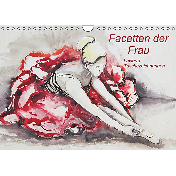 Facetten der Frau - Lavierte Tuschezeichnungen (Wandkalender 2019 DIN A4 quer), Sigrid Harmgart