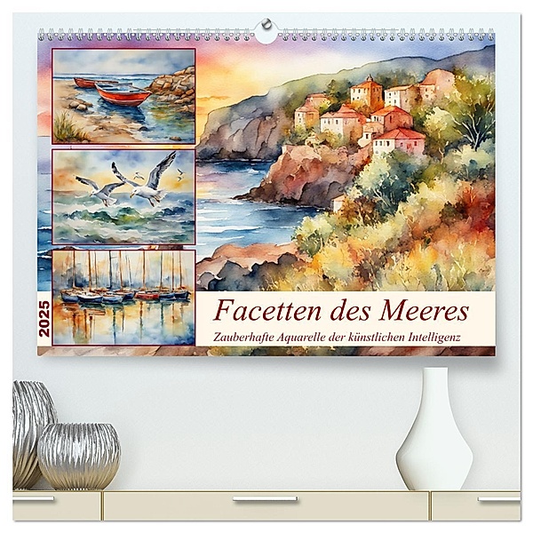 Facetten des Meeres (hochwertiger Premium Wandkalender 2025 DIN A2 quer), Kunstdruck in Hochglanz, Calvendo, Claudia Kleemann