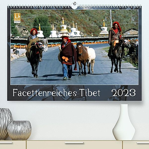 Facettenreiches Tibet (Premium, hochwertiger DIN A2 Wandkalender 2023, Kunstdruck in Hochglanz), Manfred Bergermann