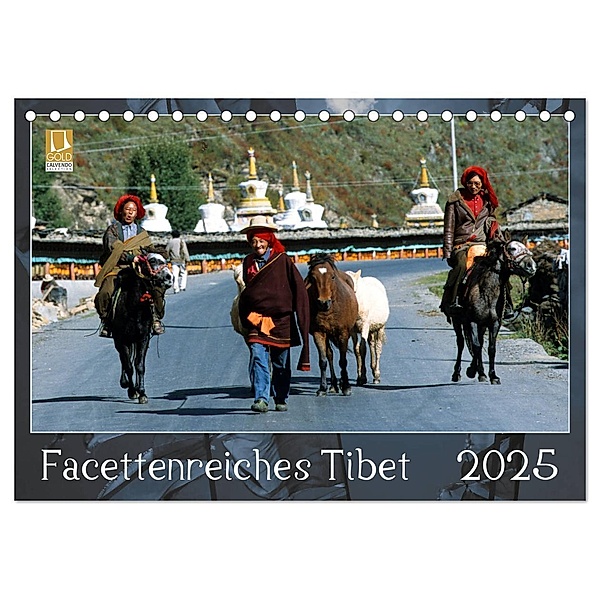 Facettenreiches Tibet (Tischkalender 2025 DIN A5 quer), CALVENDO Monatskalender, Calvendo, Manfred Bergermann
