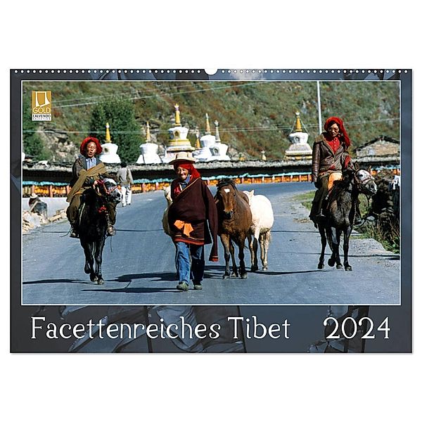 Facettenreiches Tibet (Wandkalender 2024 DIN A2 quer), CALVENDO Monatskalender, Manfred Bergermann