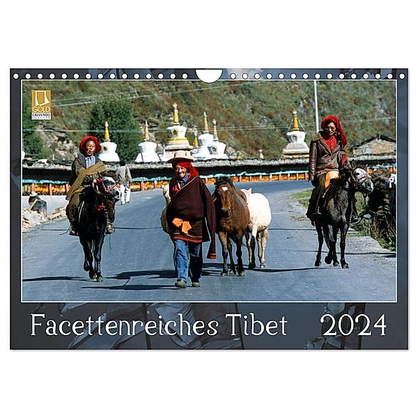 Facettenreiches Tibet (Wandkalender 2024 DIN A4 quer), CALVENDO Monatskalender, Manfred Bergermann
