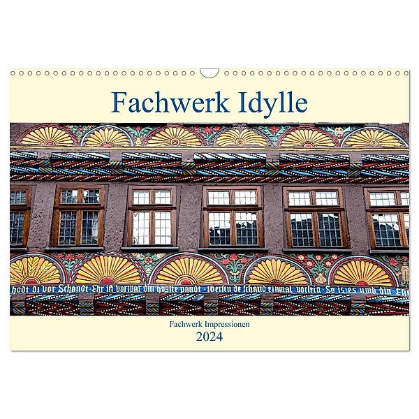 Fachwerk Impressionen (Wandkalender 2024 DIN A3 quer), CALVENDO Monatskalender, Bodo Schmidt