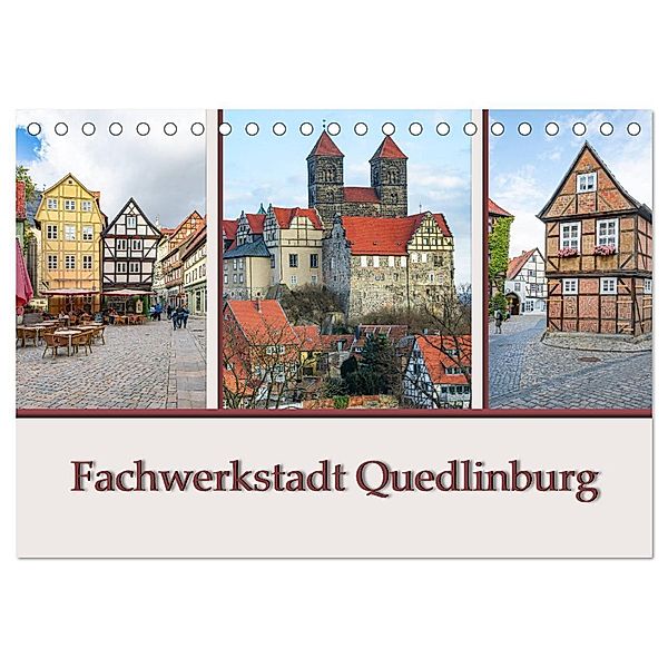 Fachwerkstadt Quedlinburg (Tischkalender 2024 DIN A5 quer), CALVENDO Monatskalender, Steffen Gierok ; Magik Artist Design