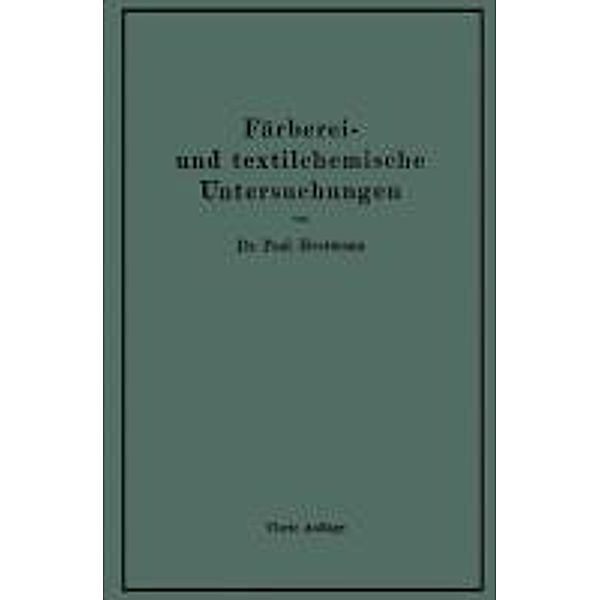 Färberei- und textilchemische Untersuchungen, Paul Hermann