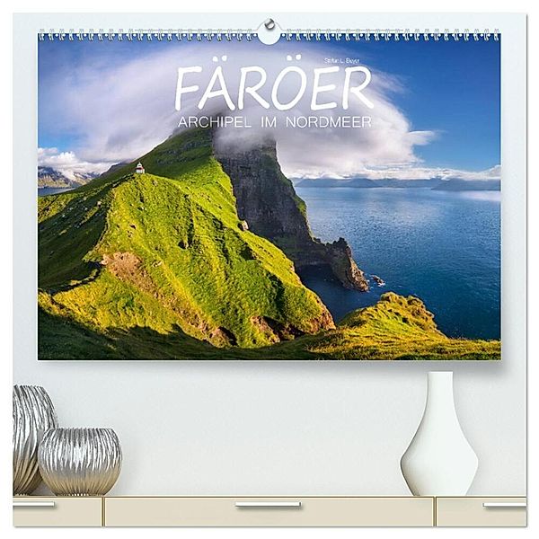 Färöer - Archipel im Nordmeer (hochwertiger Premium Wandkalender 2025 DIN A2 quer), Kunstdruck in Hochglanz, Calvendo, Stefan L. Beyer
