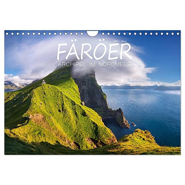 Färöer - Archipel im Nordmeer (Wandkalender 2024 DIN A4 quer), CALVENDO Monatskalender, Stefan L. Beyer