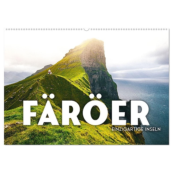 Färöer - Einzigartige Inseln (Wandkalender 2025 DIN A2 quer), CALVENDO Monatskalender, Calvendo, SF