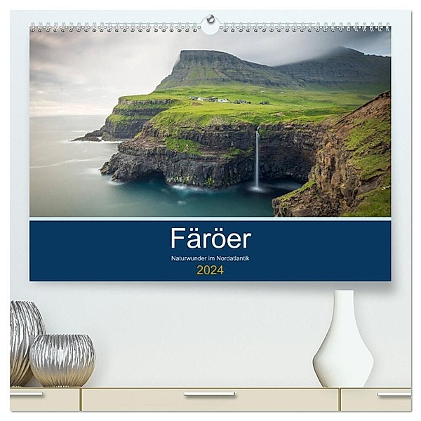 Färöer - Naturwunder im Nordatlantik (hochwertiger Premium Wandkalender 2024 DIN A2 quer), Kunstdruck in Hochglanz, Thomas Zilch