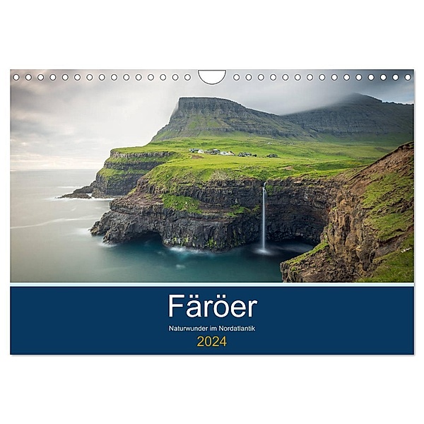 Färöer - Naturwunder im Nordatlantik (Wandkalender 2024 DIN A4 quer), CALVENDO Monatskalender, Thomas Zilch