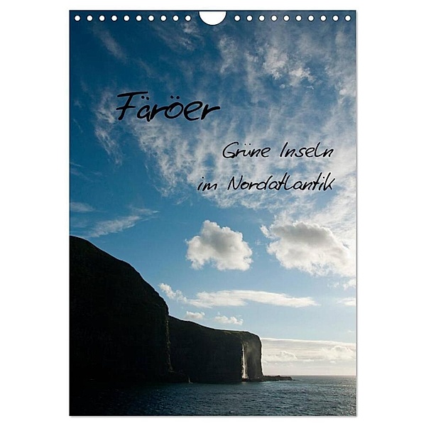 Färöer (Wandkalender 2024 DIN A4 hoch), CALVENDO Monatskalender, Calvendo