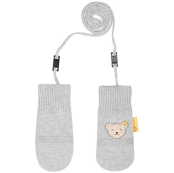 Steiff Fäustlinge BABY CLASSIC gefüttert in soft grey melange