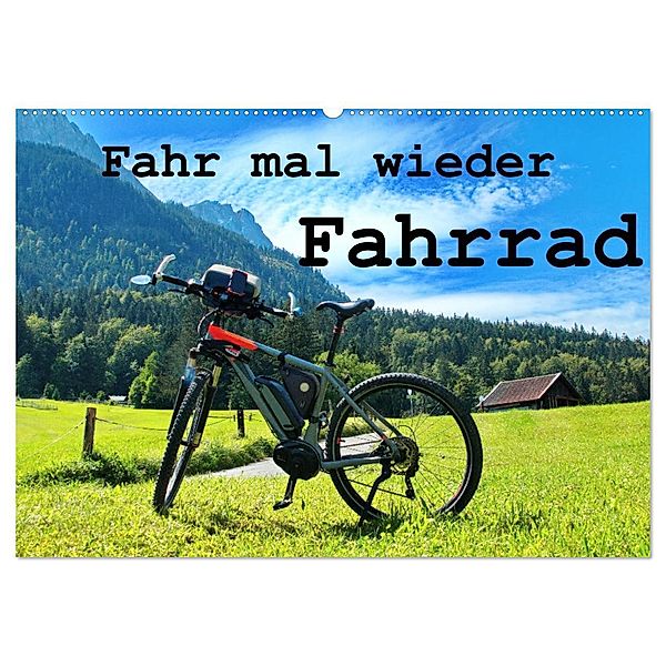 Fahr mal wieder Fahrrad (Wandkalender 2024 DIN A2 quer), CALVENDO Monatskalender, Herbert Böck