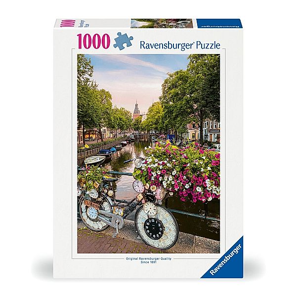 Ravensburger Verlag Fahrrad und Blumen in Amsterdam
