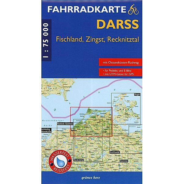 Fahrradkarte Darß, Fischland, Zingst