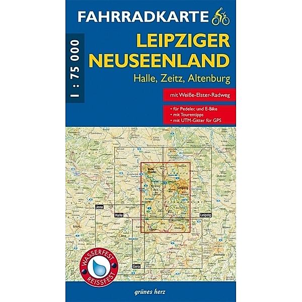 Fahrradkarte Leipziger Neuseenland