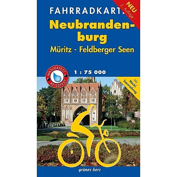 Fahrradkarte Neubrandenburg, Müritz, Feldberger Seen