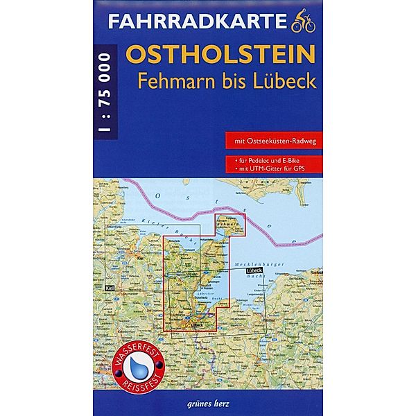 Fahrradkarte Ostholstein, Fehmarn bis Lübeck