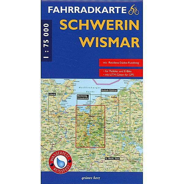 Fahrradkarte Schwerin, Wismar