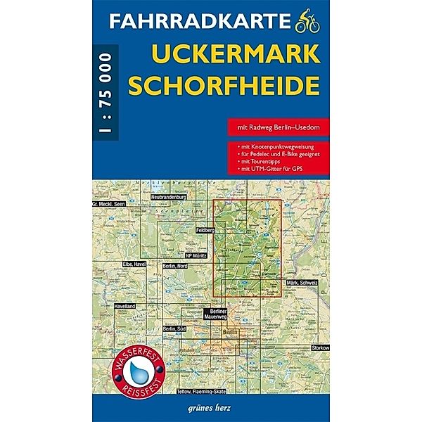 Fahrradkarte Uckermark, Schorfheide