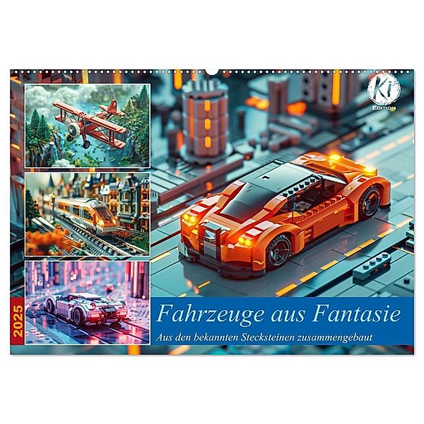 Fahrzeuge aus Fantasie (Wandkalender 2025 DIN A2 quer), CALVENDO Monatskalender, Calvendo, Kerstin Waurick