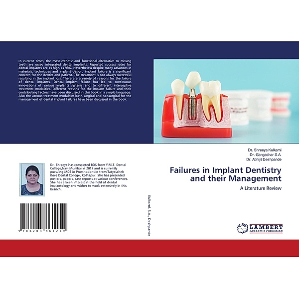 Failures in Implant Dentistry and their Management, Dr. Shreeya Kulkarni, Dr. Gangadhar S.A., Dr. Abhijit Deshpande