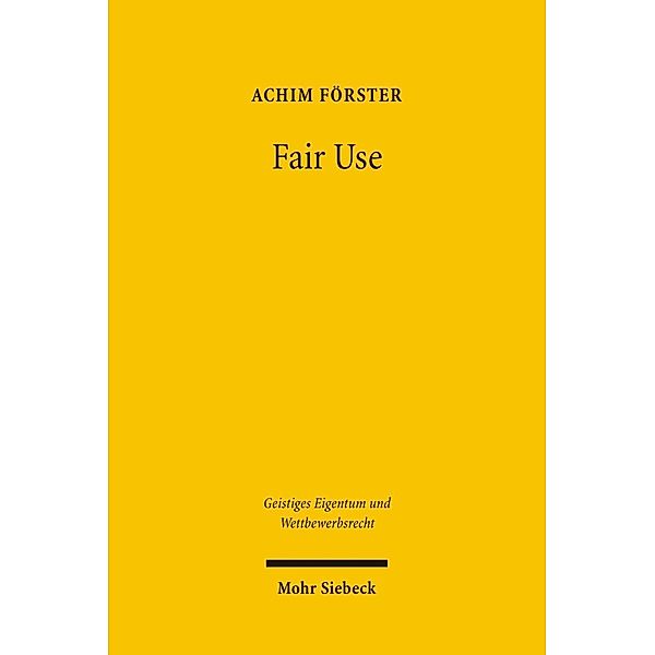 Fair Use, Achim Förster