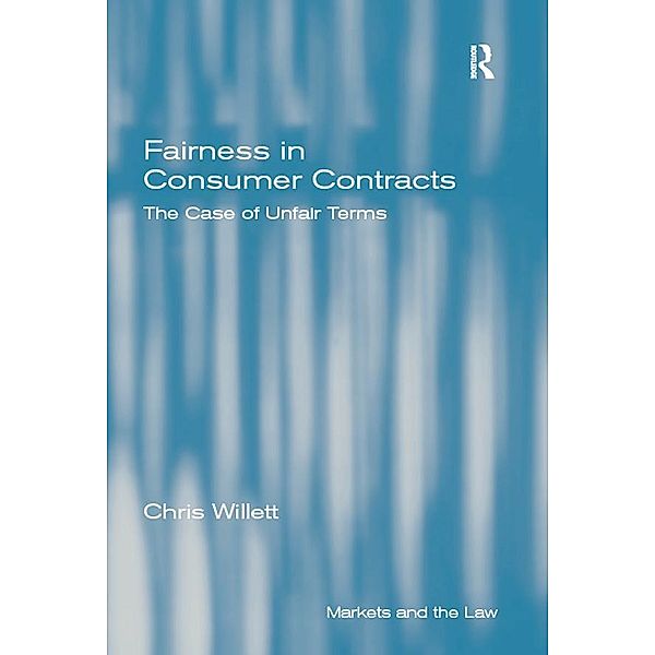 Fairness in Consumer Contracts, Chris Willett