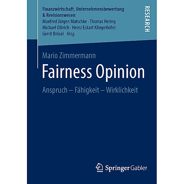 Fairness Opinion, Mario Zimmermann