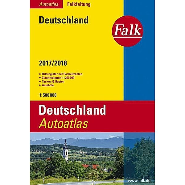 Falk Autoatlas Falkfaltung Deutschland 2017/2018 1:500 000