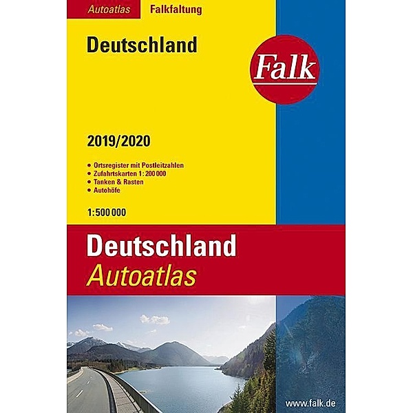 Falk Autoatlas Falkfaltung Deutschland 2019/2020 1:500 000