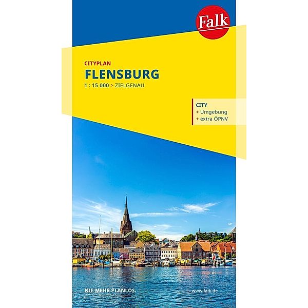 Falk Cityplan Flensburg 1:15.000