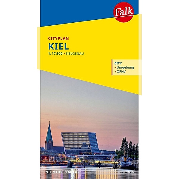 Falk Cityplan Kiel 1:17.500