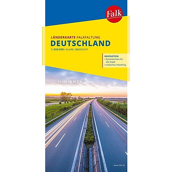 Falk Länderkarte Falkfaltung / Falk Länderkarte Falkfaltung Deutschland 1:650.000