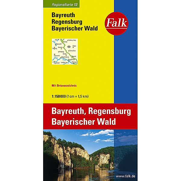 Falk Plan Bayreuth, Regensburg, Bayerischer Wald