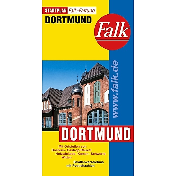 Falk Plan Stadtplan Falkfaltung Dortmund mit Ortsteilen von Bochum, Castrop-Rauxel