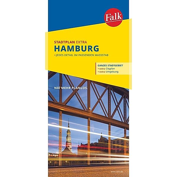 Falk Stadtplan Extra / Falk Stadtplan Extra Hamburg 1:22.500