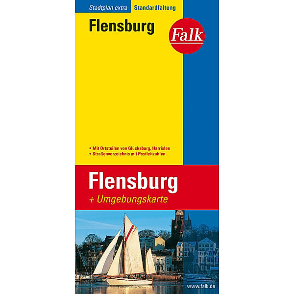 Falk Stadtplan Extra Flensburg 1:16.500