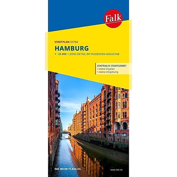 Falk Stadtplan Extra Hamburg 1:25.000