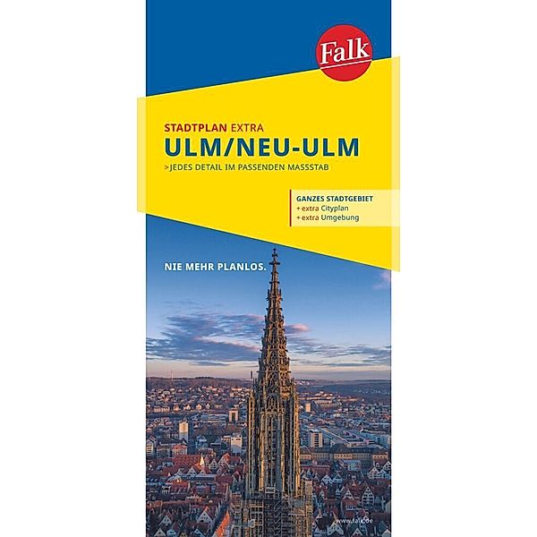 Falk Stadtplan Extra Ulm, Neu-Ulm 1:20.000