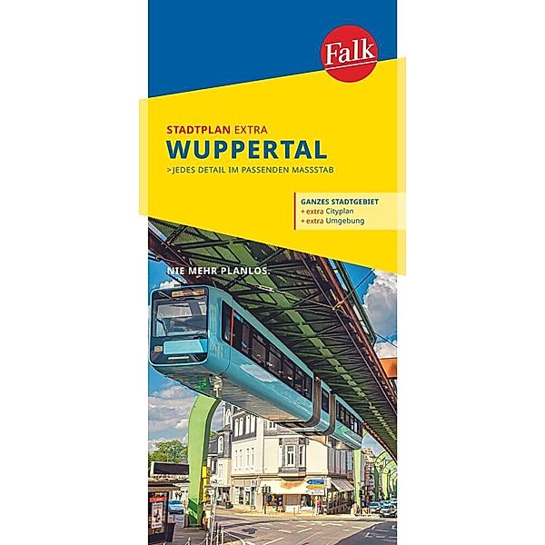 Falk Stadtplan Extra Wuppertal 1:20.000