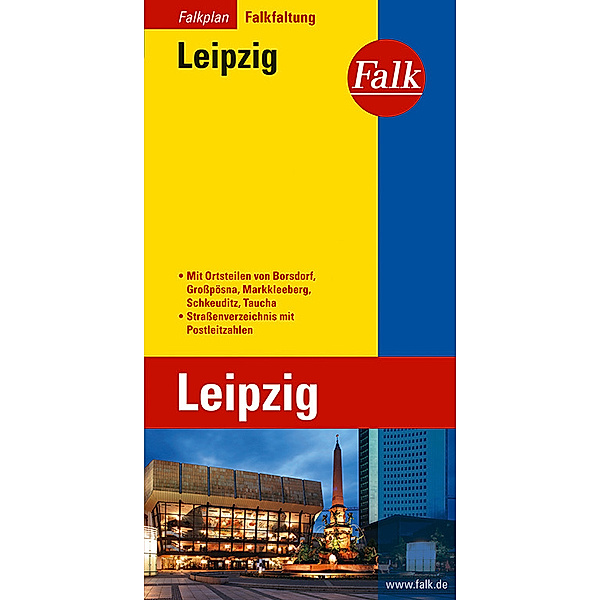 Falk Stadtplan Falkfaltung Leipzig 1:22.500