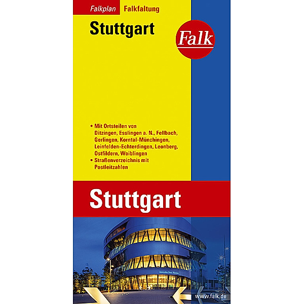 Falk Stadtplan Falkfaltung Stuttgart 1:22.500