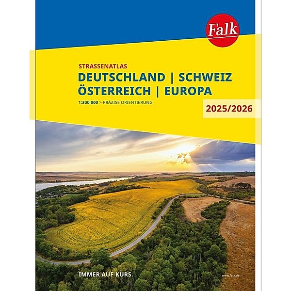 Falk Strassenatlas 2025/2026 Deutschland, Schweiz, Österreich 1:300.000