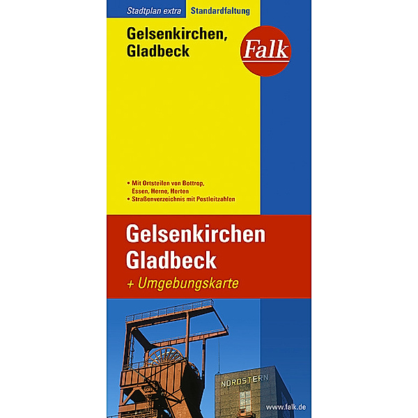 Falkplan / Falk Stadtplan Extra Gelsenkirchen, Gladbeck 1:20 000