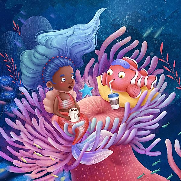 Fall asleep with Mandy Mermaid and Charlie Clownfish during their first ever sleepover!, Marina Babanskaya