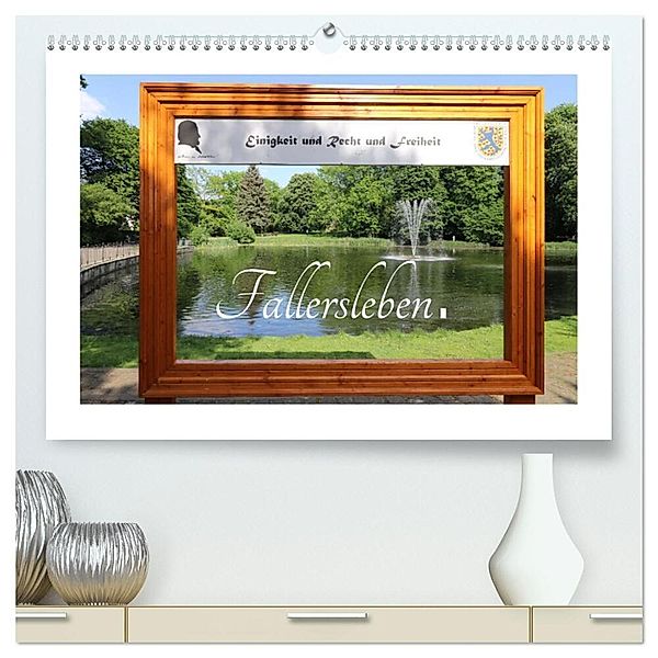 Fallersleben. (hochwertiger Premium Wandkalender 2024 DIN A2 quer), Kunstdruck in Hochglanz, Jens L. Heinrich