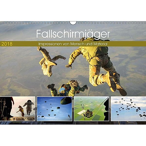 Fallschirmjäger 2018. Impressionen von Mensch und Material (Wandkalender 2018 DIN A3 quer), Steffani Lehmann