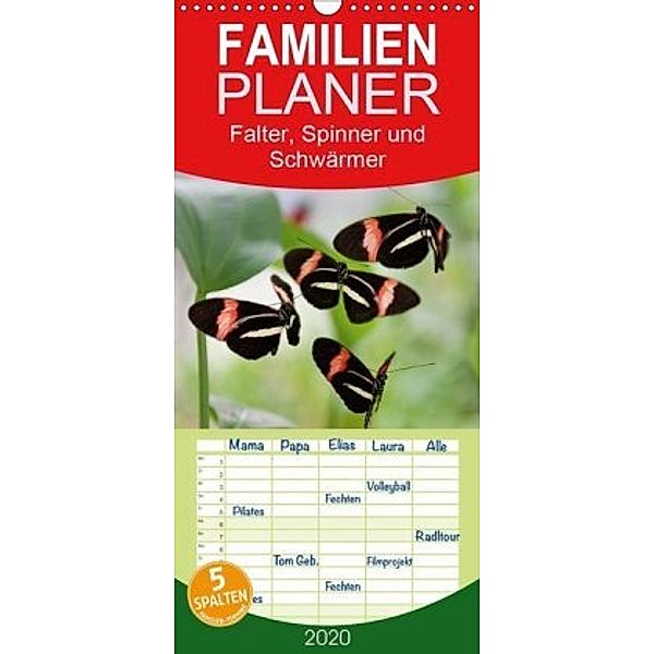 Falter, Spinner und Schwärmer - Familienplaner hoch (Wandkalender 2020 , 21 cm x 45 cm, hoch), Thomas Zeidler